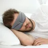 3D Eye Cover Maschera per dormire Visiera da viaggio Ufficio Sleep Donna Uomo Occhiali Traspirante Soft Benda sull'occhio regolabile Black Blindfold RRA2415