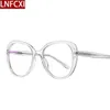 LNFCXI 2020 Femmina Anti-Blue Light TR90 Glasses Cornici Donne Uomo Full Frame Cornice Eyeglasses Ottici Occhiali da vista Occhiali rotondi