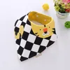 INS Baby Bibs Cotton Infant Triangle Saliva Towel Cartoon Animal Newborn Burp Cloth Toddler Baby Feeding Cloths Striped 7 Designs DHW3799