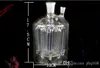 Große 16-Klauen-Superleise Superstarke Filterung Wasser-Tabakflaschen-Bongs Ölbrennerpfeifen Wasserpfeifen Glaspfeifen Bohrinseln Rauchfrei