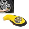 Tela LCD digital do testador de pressão do pneu de GL-0812 com luz LED para a automóvel dos pneus das rodas da motocicleta do carro - amarelo