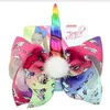 Dziewczynek Unicorn Włosy łuki klipy tęczy gwiazda Loving Horse Hair Class Party Dostawy Barrettes Dzieci Cosplay Akcesoria do włosów