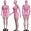 Mulheres Designer Swimsuit 2 Pcs Bikini Conjuntos Leopardo Crop Top Swimwear Push Up Tanque Colete Bras + Shorts Tankini Beachwear Playsuit C6402
