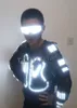 LED Luminous Armor Light Up Jacket Costumes lumineux pour la danse Performance Vêtements DJ Stage Dance Wear