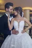 Abiti da sposa di lusso Dubai Arabo Plus Size Ball Gown Abiti da sposa Sweetheart Beads Piano Lunghezza Appliqued Abito da sposa formale