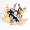 12шт моделирование ферма зоопарк корова лошадь фигурки реалистичные образования дети дети дикое животное модель игрушка подарок мультфильм игрушки