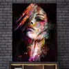Abstract Graffiti Art Wall Paintings Print on Canvas Pop Art Canvas Prints Modern Girls for Living Room Wall Decor271S