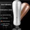 36 hastigheter dubbla vibrationer händer fri manlig masturbator för man silikon konstgjord vagina äkta fitta vibrator onani cup y190713