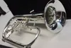 Bach 183 BB Trompet Flugelhorn Pirinç Gümüş Kaplama B Yassı Trumoet Flugelhorn Aksesuarları Kılıfı ile Profesyonel Enstrüman