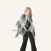 Women Plaid Scarves Grid Tassel Wrap Oversized Check Shawl Winter Neckerchief Lattice Triangle Blanket Scarf 40 Colors