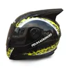 MALUSHUN MLU009 capacete de motocicleta estampa de leopardo com chifres material ABS temporada de verão Capacete legal casque moto casco1298004