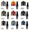 Morvelo Team Cykling Vinter Termisk Fleece Jersey Bib Byxor Set Bike Kläder Ropa Ciclismo Sport Uniformes U91812