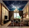 Aangepaste 3D Foto behang 3D Romantische Mooie Sterren Hemel Zenith Schilderen Kinderkamer 3D Plafond Muurdocumenten Home Decor