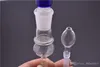 HoneyPuff 4-teiliger Glas-Vaporizer-Peitsche als Ersatz für Schnupftabak-Snorter-Vaporizer-Teile mit 18 mm Durchmesser, tiefer Schale und saubereren Mundspitzen