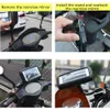 Lot Motorcycle Phone Support Moto Bcycle Lustro tylne widzenie stojak na mocowanie Wodoodporne skutera Motorbike Torba telefoniczna dla SAMS1245801