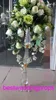 Ny stil bröllop dekoration vin akryl crysta form smidesjärn blomma display rack bäst01034