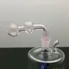 Glass Pipes Smoking Manufacture Hand-blown hookah Hot selling pink double bubble glass wok