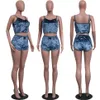 Sexig Bodycon Two Piece Set Women Velvet Spaghetti Straps Bow Lace Elastiska Ärmlös V-Neck Crop Tops Kort byxor kostym