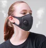 Корабль 24Hour Designer Face Mask с Дыхательные клапаны моющийся многоразовый ткань Дети взрослых Маски Хлопок Черный Mascarillas Защитная маска для лица