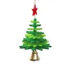 Décorations de noël joyeux arbre forme tenture murale noël cloche ornements pour année maison carillons de voiture artisanat Navidad1