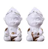 White porcelain fights Buddha Sun Wukong Qitian Dasheng car small monkey ornaments fish tank landscaping living room decorations