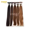 VMAE European 1g Strand 50g Natural Brown Blonde Straight Double Drawn Keratin Stick Pre Bonded I Tip Virgin Remy Human Hair Extensions
