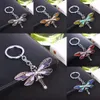 Kryształowy motyl Brelok Bohemia Dragonfly Wisiorki Brelok Kobiety Biżuteria damska Prezenty Animal Charms Breloczek Christmas Xmas Gift Brelok