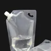 1000ml Plastic Spout Pouch Juice Stand-up Milk Coffee Liquid Beverage Flask Free Food Materials Storage Bags yq01394