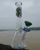 glass beaker bong with quartz banger or bowl spray can paint Inline perc oil rigs bubbler glass water pipe bongs