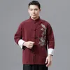 Shanghai Story Chinese Traditional wear Jacket national style top Men's embroidered dragon Tang suit ethnic clothing