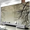 Custom elke maat muurschildering behang moderne eenvoudige tak hemel foto behang voor muren 3D woonkamer home decor papel de parede 3D