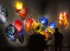 Wall Art Murano Lamps Home Decorative Flower Indoor Lightnings Lamp Handicraft Blown Glass Plate -LRW0012