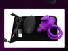 Cock Ring Vibrator with Rabbit Ears Double Ring 10 Vibration Modes for Men, Vibrating Penis Ring Waterproof Wireless Remote Control