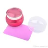 Nail Art 3.5cm Jelly Stamper Stamping Silicone With Cap + Scraper + Plate Template Polish Image Transfer Manicure Tools 3pcs/Set