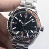 Orange Black Liquidmetal Bezel Men's Automatic Cal 8900 Watch VS Factory Master Axial Watches Men Aqua Dive 600m Ocean Cerami221E