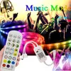 RGB LED Strip light 5m 10m wifi bluetooth Music 5050 60led/m 24 keys remote control Waterproof Flexible led ribbon tape