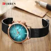 Curren Fashion Quartz Watch Men Sport Chronograph Date Clock Business Male Wrist Watch Mesh Steel Band Hodinky Relogio Masculino