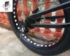 Kalosse Hydraulic Brakes 26*4.0 Tires 17 Inch M370 Groupset Fat Bicycle , Snow Bike 27 Speed Mountain