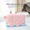 300ml Ultrasonic Humidifier Retro Mini Train USB Aroma Air Diffuser Essential Oil Mist Maker Fogger With Color LED Light5556954