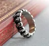 Punk mode crâne bague pour femmes Cool Hip Hop bijoux Antique argent beaux cadeaux gothique squelette dame anneaux