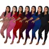 Kvinnor Designer Plus Storlekskläder T-shirts + Leggings 2 Piece Set Outfits S-3XL TEE Toppar + Tights Jogging Suit Casual TrackSuit DHL 9