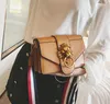 Designer- Handväskor Purses Broad Shoulder Strap Lady Bag Stylish Metal Lion Head Decorated Cross Body Small Square Bag Women Bags#1300W