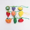 Practical Foldable Fruits Shape Storage Bags Handbag Reusable Shopping Bags Eco Friendly Storage Grocery Bags Multicolor