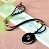 Natural Obsidian China Safety Buckle Pendant Donut Necklace Glamour Jewelry Fashion Accessories Hand Carved Amulet Gift