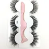 3 Pairs Vizon Lashes 3D Faux Doğal Uzun Yanlış Kirpik Gözler Makyaj Kirpik Uzatma Yumuşak Vizon Kirpikler Cımbız