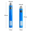 UGO EVOD Preheat VV Variable Voltage Micro USB eCig Vape Pen Battery with 510 Thread eGo Charger UGO V3 V2 Vaporizer 650 900mAh