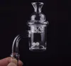 Spinning 25mm Terp Pearl Quartz Banger ze szklaną nasadką Spin Carb i kwarcowymi kulkami perłowymi wkładki do szklanych fajek wodnych Dab Rigs