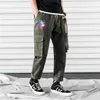 2019 Cylindre droit Harem Pantalon Rose Hommes Casual Joggers Baggy RIbbon Pantalon Tactique Harajuku Streetwear Hip Hop Pantalon MenMX190902