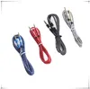 audio braid cable aux cord 3 5mm male to male for iphone samsung htc computer ca no retail box r