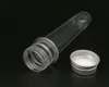 100pcslot 40ml Transparent Mask Bath Salt Test PET Tube 40cc Clear Plastic Bottle Cosmetic Tube With Aluminum Cap7168756